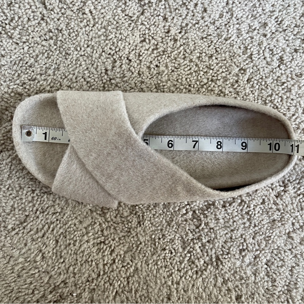 Lauren Manoogian Alpaca Criss Cross Slide Sandals - Picture 13 of 13